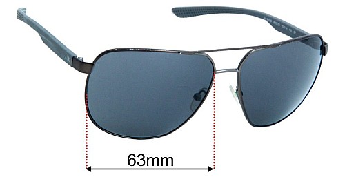 Armani Exchange AX 2047S 63mm Replacement Lenses